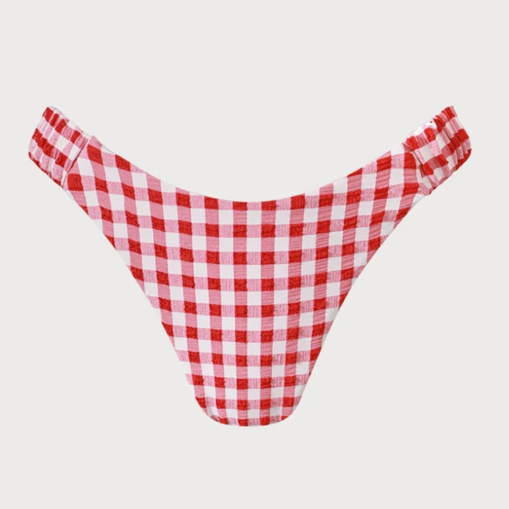 Red Checkered Bikini Set - Picture 9 of 12